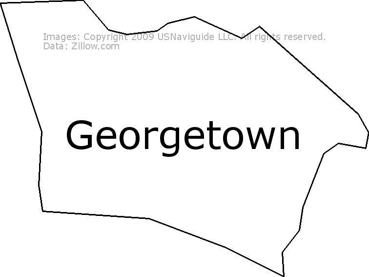 Georgetown Washington District Of Columbia Zip Code Boundary Map