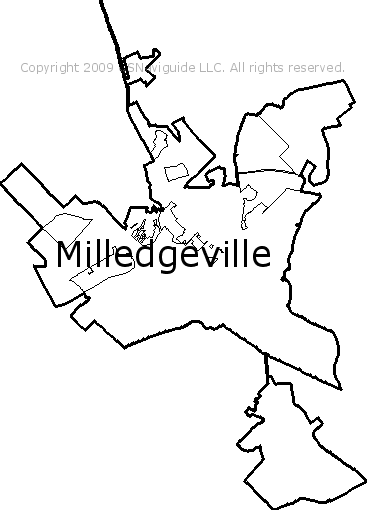 milledgeville ga zip code map Milledgeville Georgia Zip Code Boundary Map Ga milledgeville ga zip code map