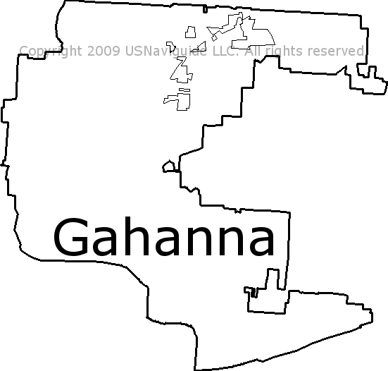 Gahanna Ohio Zip Code Boundary Map Oh