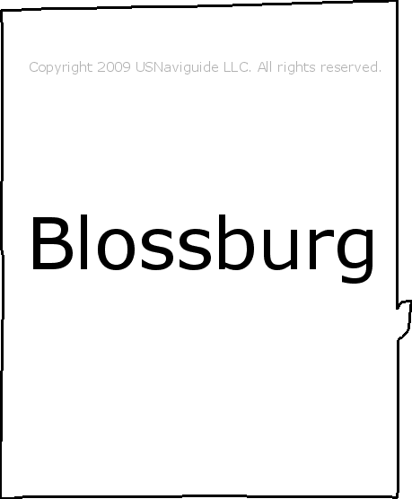 Blossburg Pennsylvania Zip Code Boundary Map Pa